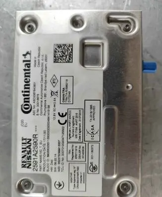 Renault Zoe Bluetooth control unit module 2591a2590r