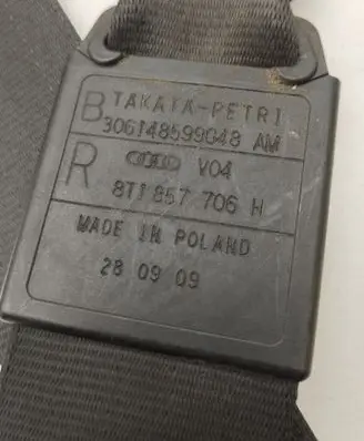 Audi A5 8T 8F Front seatbelt 8T1857706H