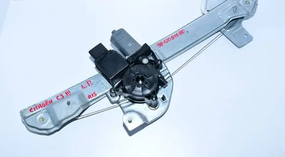 Citroen C3 Front door window regulator with motor 9812081680