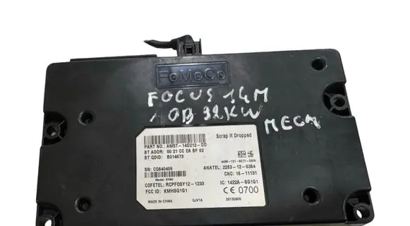 Ford Focus Bluetooth control unit module AM5T14D212DD C0840409 1422ASG1G1