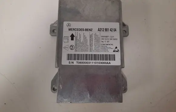 Mercedes-Benz E W212 Airbag control unit/module A2129014204 T08XX0031110103000AA 5WK43871