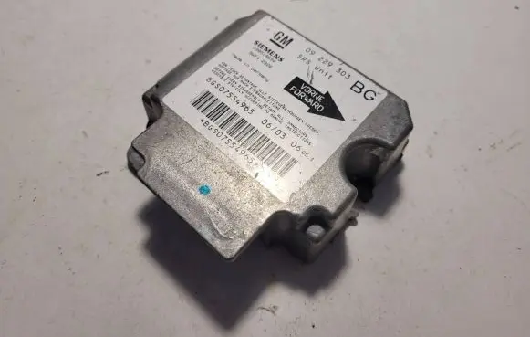 Opel Zafira A Airbag control unit/module 09229303 5WK42926 BGS07554965