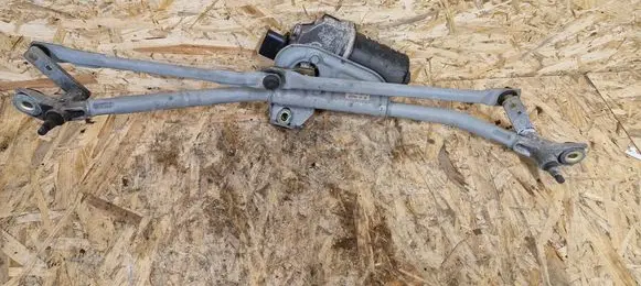 Front wiper linkage and motor
