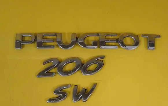 Peugeot 206 Manufacturers badge/model letters 