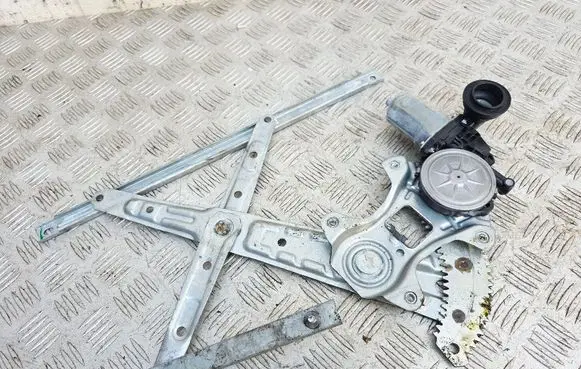 Rear door window regulator with motor