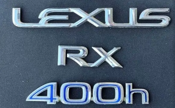 Lexus RX 330 - 350 - 400H Rear loading door model letters 