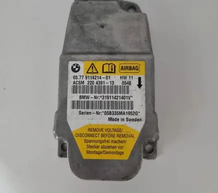 BMW 5 E60 E61 Airbag control unit/module 9114214 31911421401V 220439113