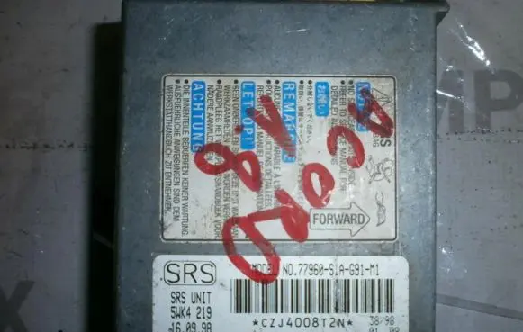 Honda Accord Airbag control unit/module 77960S1AG91M1 5WK4219