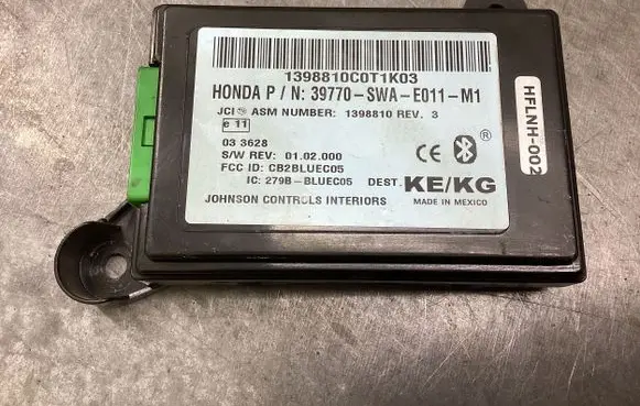 Honda CR-V Other control units/modules 39770SWAE011M1 1398810C0T71K03 1398810