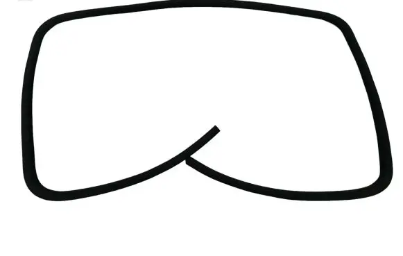 Citroen DS5 Sunroof sealing rubber 