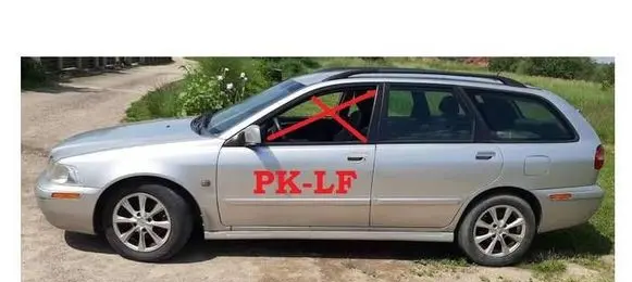 Volvo S40, V40 Front door window glass four-door 30859681 PK112F21RR22
