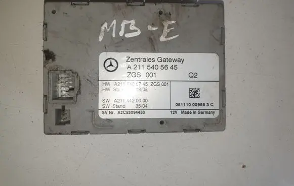 Mercedes-Benz E W211 Door central lock control unit/module A2115405645