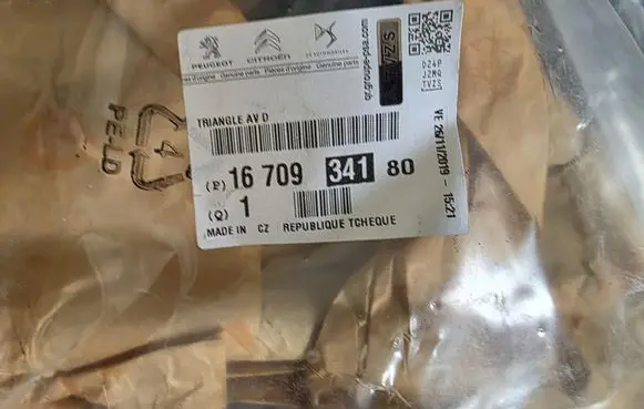 Peugeot 807 Front control arm 1670934180