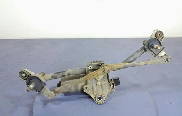 Front wiper linkage and motor