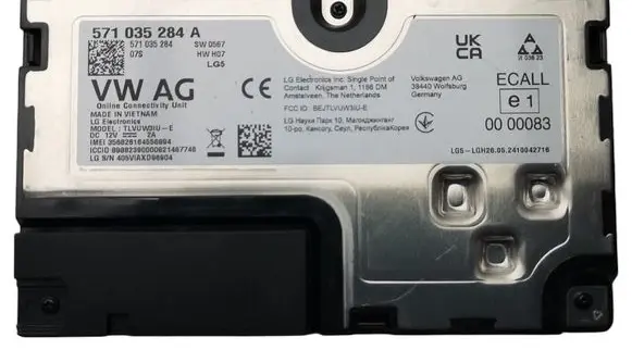 Audi A3 8Y Central body control module 571035284A