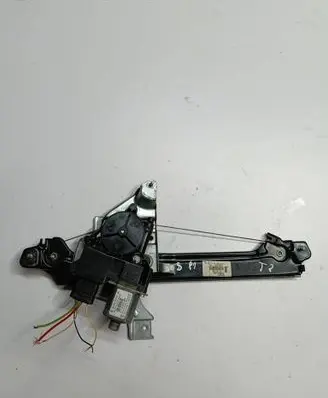 Rear door window regulator with motor