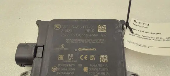 BMW 5 G30 G31 G38 Distronic sensor radar 66315A56337 5A56337