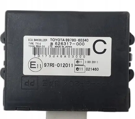 Toyota Land Cruiser (J120) Immobilizer control unit/module 89780-60340