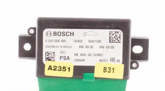 Peugeot 508 Parking PDC control unit/module 9675749680 0263004465 00421358