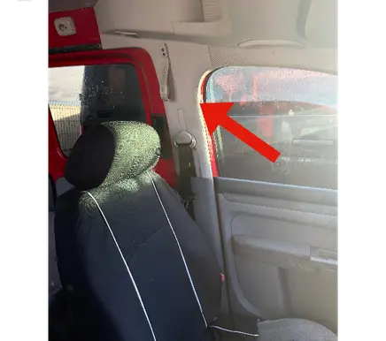 Volkswagen Caddy (B) pillar trim (top) 2K0867243 3B0947291