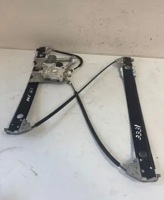 Rear door window regulator with motor