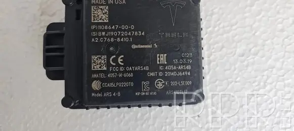 Tesla Model 3 Distronic sensor radar 110864700D 1108647-00-D 1108647
