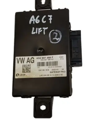 Audi A6 S6 C7 4G Gateway control module 4G5907468F