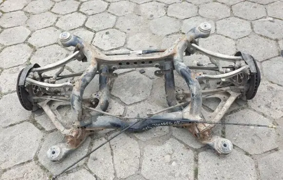 Volkswagen Touareg I Rear suspension assembly kit set 7L0500041 3952981 7D023588