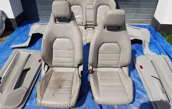 Mercedes-Benz E C207 W207 Seat and door cards trim set AIRSCARFBBG