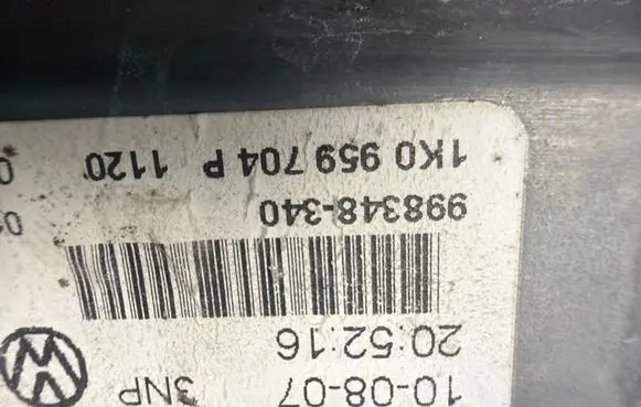 Volkswagen Golf V Rear door window regulator motor 1K0959704P