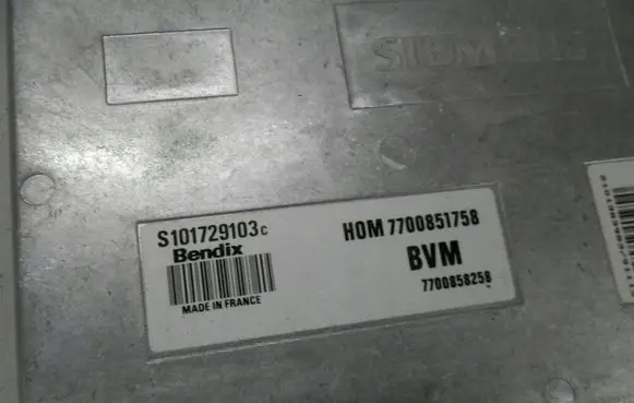 Renault Clio I Engine control unit/module ECU 7700851758