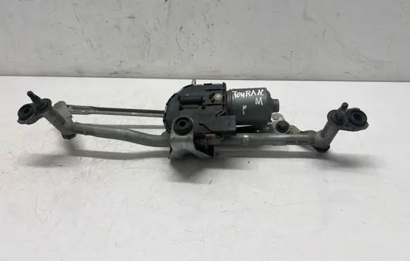 Volkswagen Touran II Front wiper linkage and motor 1T1955119A