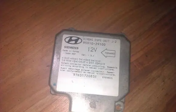Hyundai Elantra Airbag control unit/module 9591029100
