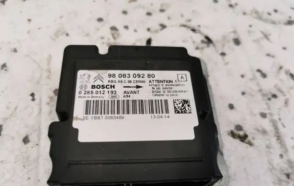 Peugeot 2008 I Airbag control unit/module 9808309280 0285012193 YBB1008348