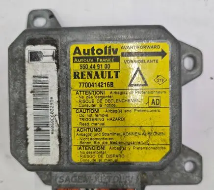 Renault Laguna I Airbag control unit/module 7700414216B 550449100