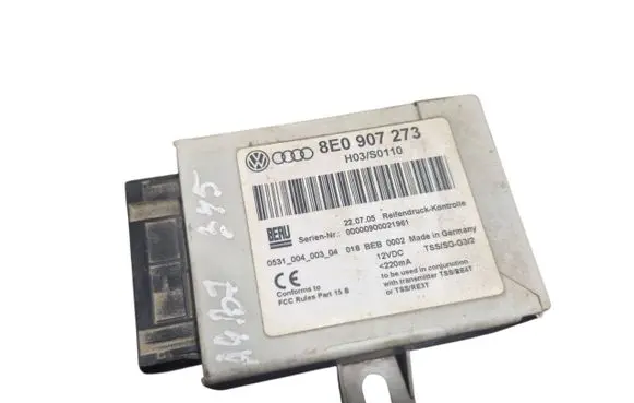 Audi A4 S4 B7 8E 8H Tire pressure control unit 8E0907273