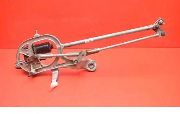Front wiper linkage and motor