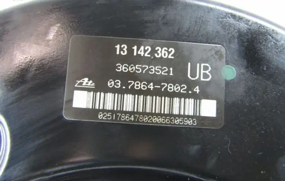 Opel Zafira B Brake booster 13142362