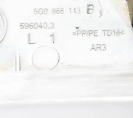 Volkswagen Golf VII (A) pillar trim 5G0868143B