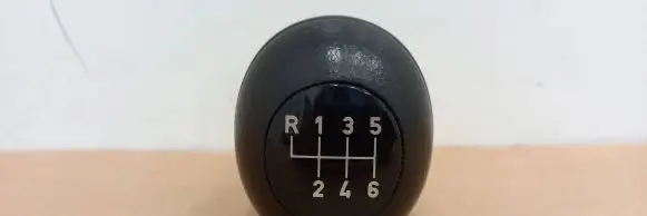 Gear lever shifter trim leather/knob