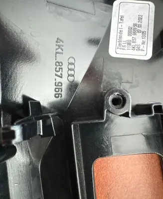 Audi e-tron Climate control/heater control trim 4KL857966