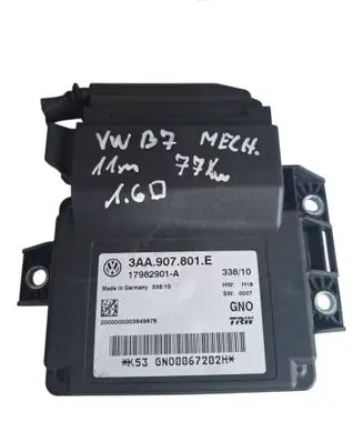 Volkswagen PASSAT B7 Hand brake control module 3AA907801E 17982901