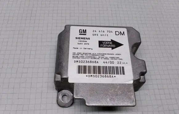 Opel Zafira A Airbag control unit/module 24416704 24416704DM 5WK42978