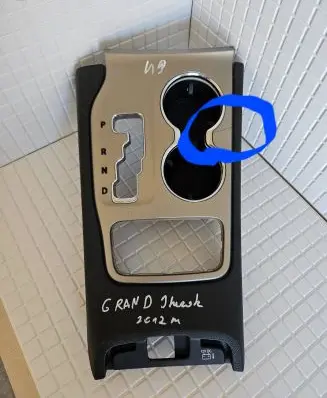Gear shifter surround trim plastic