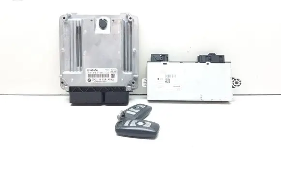 BMW 5 F10 F11 Engine ECU kit and lock set 8518479 0281018611 9268751