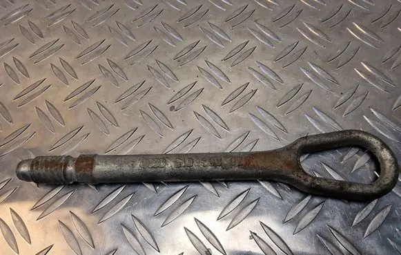 Towing hook eye