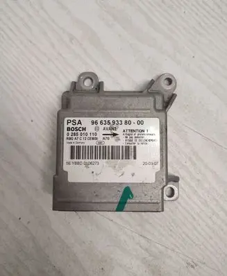 Peugeot 207 Airbag control unit/module 9663593380 0285010110