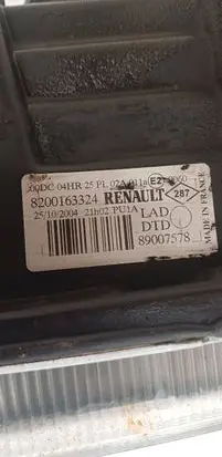 Renault Laguna II Headlight/headlamp 8200163324