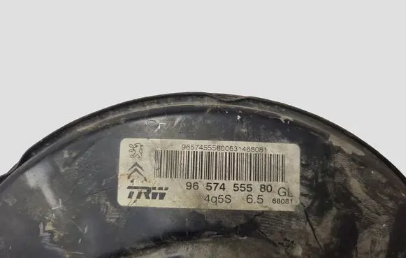 Peugeot 207 Brake booster 9657455580