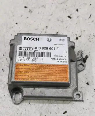 Volkswagen Touareg I Airbag control unit/module 3D0909601F 0285001800 003810GG1T31